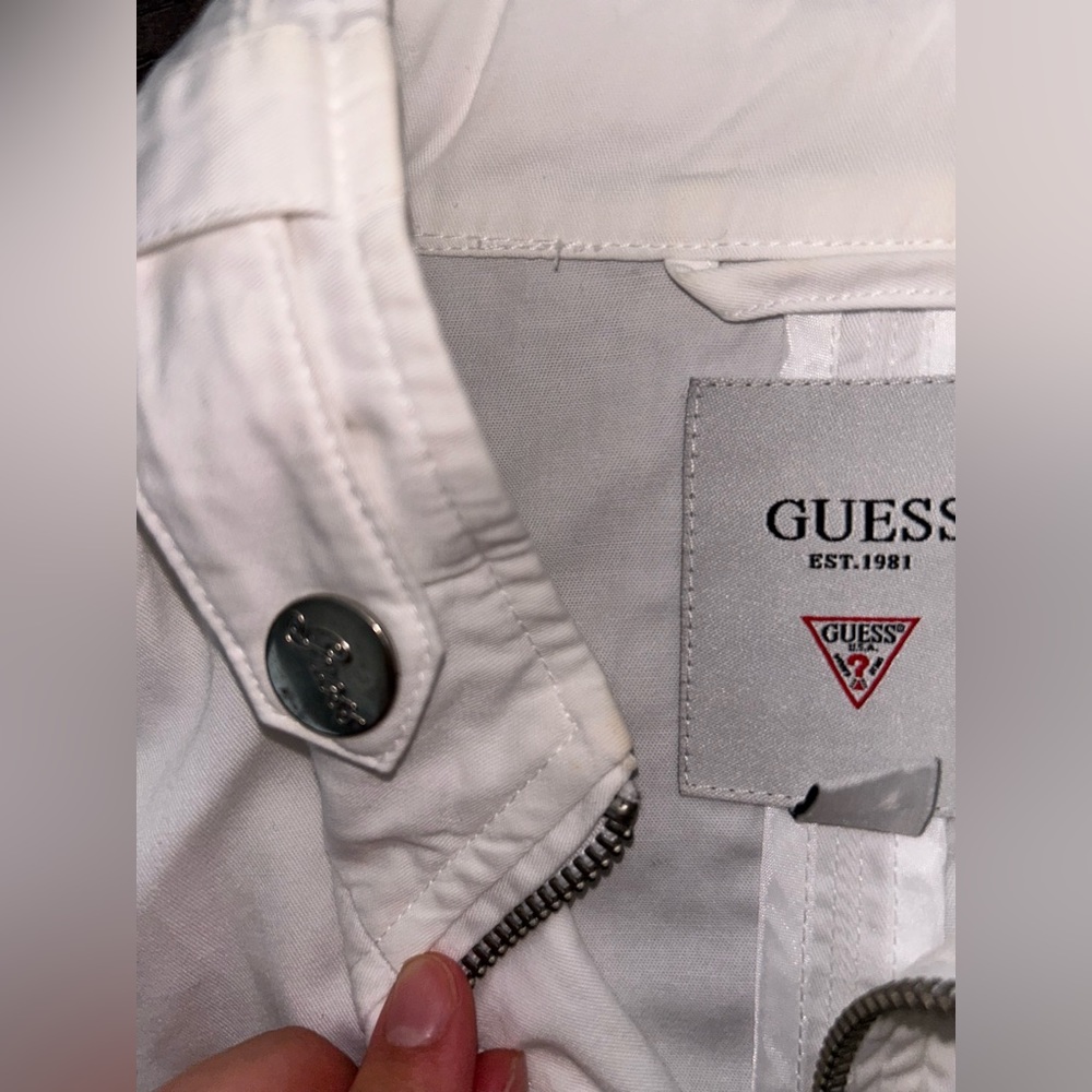 Guess White Jacket Size Xsmall - Picture 13 of 13